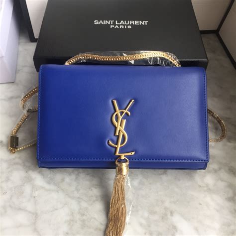 ysl tassel clutch blue|YSL tuxedo handbags.